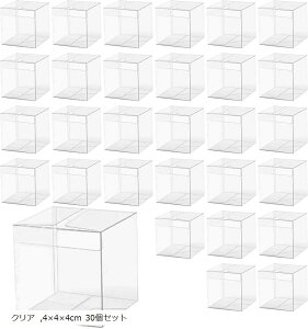 Ǖi{ Mtg{bNX  vX`bN `   ܂ v[g Cxg 蕨 fBXvC P[X(NA, 4x4x4cm 30Zbg)