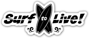 Surf to Live T[tBp AEghAp XebJ[ V[ W150mmxH60mm  oCN T[t{[h O h