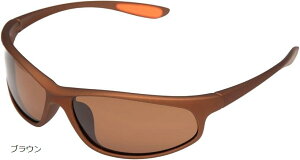 ヴァレリア 偏光 サングラス ハードケース付き スポーツ アウトドア UV400 ナローフレーム(ブラウン)