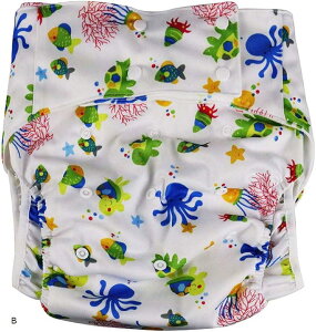 【楽天ランキング1位入賞】大人用 かわいい オムツ カバー フリーサイズ(B, フリーサイズ)