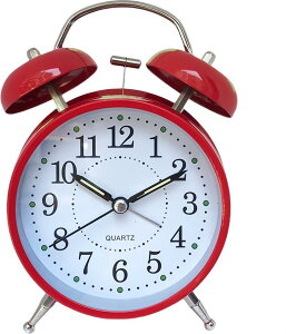 おしゃれ 大音量 うるさい 爆音 可愛い アナログ 振動 アラーム 絶対起きれる目覚まし時計 目覚ましどけい 爆音めざまし時計 ベル音 起きられない人用