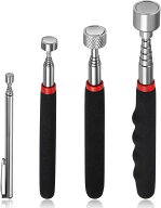 4個セット 伸縮ピックアップツール マグネットキャッチャー 4種類の最大吸引力 20lb/10lb/5 lb/1.5lb 強…