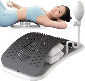 1日5分で背中解放バックストレッチャー 猫背 肩腰スッキリ のび活 背筋 伸ばし 器具 ツボ押し 空気入れタイプ