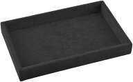 ジュエリートレー アクセサリートレイ 小物置き 小物トレー 腕時計 メガネ 業務用 (ブラック, 22.5cm)