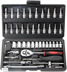 �\�P�b�g�����`�Z�b�g ���`�F�b�g�����` �����p6.3 1/4�C���` �Z�p�\�P�b�g ��ƃZ�b�g �� �o�C�N �����p�H�� ���[�P�[�X�t�� (�u���b�N)