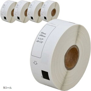 �݊��i �݊� DK-1201 �u���U�[ ���x�� 1���[�� brother QL-820 / QL-1050 QL-1115NWB ���� (5���[��)
