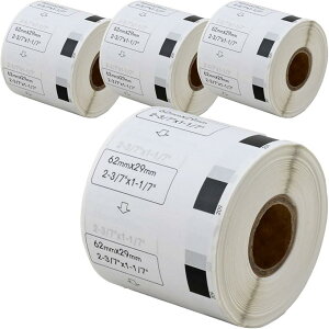 �݊��i �݊� DK-1209 �u���U�[ ���x�� 4���[���Z�b�g brother QL-700 / QL-800 QL-820NWB ���� (4���[��)