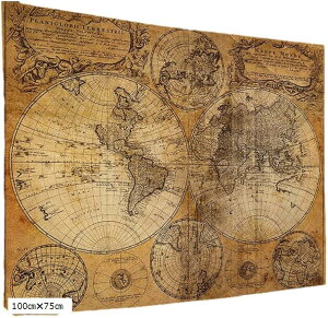 yyVLO1ʓ܁zEn} |X^[ AeB[N }bv Be[W Ǐ z [h}bv Òn} 100cm?75cm (100cm?75cm)