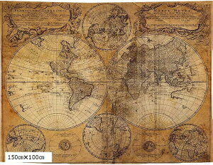 yyVLO1ʓ܁zEn} |X^[ AeB[N }bv Be[W Ǐ z [h}bv Òn} 150cm?100cm (150cm?100cm)