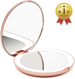Fancii コンパクトミラー 化粧鏡 10倍拡大鏡(Lumi)