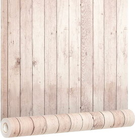 壁紙 シール リメイクシート 木目調 45cm×10m 北欧 厚手 壁紙補修 ウォールステッカー(楓メープルホワイト)
