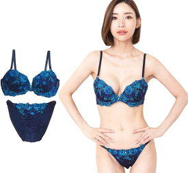 【全品P5倍★ワンダフルデー】Laulea Akoakoa レディース ブラジャー ブラ ショーツ 上下 セット 女性 下着 大人 花柄 刺繍 可愛い