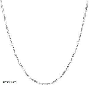ClbNX fB[X  2mm S45cm T[WJXeX `F[ Vo[ pBOX(silver(45cm))