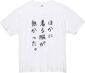 着る服が無かった tシャツ おもしろtシャツ 面白い( ホワイト, 3XL)