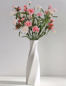 花瓶 陶器 フラワーベース おしゃれ つや消し 26cm (スワン)