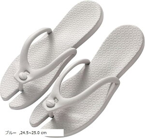 組み立て ビーチサンダル メンズ レディース 軽量 折り畳み 旅行 スリッパ 携帯 ビーサン M 24.5〜25.0cm(ブルー, 24.5〜25.0 cm)