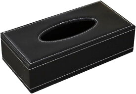 ティッシュボックス テッシュケース インテリア マグネット( ブラック, 長さ24cmx幅12cmx高さ6.5cm)