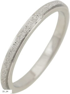 サンドストーム 砂目 サージカルステンレスリング ギフト箱入 ステディリング 結婚指輪にも シルバー 14号(シルバー)