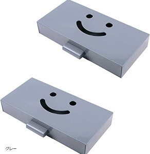 後付け引き出し デスク下 薄型 小物 2個セット テーブル下収納 机用引き出し仕切り トレー グレー (グレー)