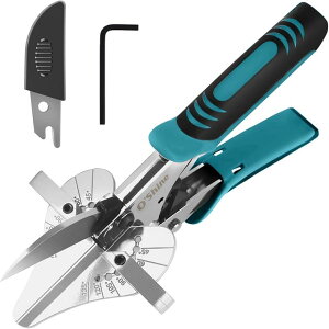 【楽天ランキング1位入賞】ラチェットマイターはさみ 45-135 度 モールカッター 配線カバー バルサ木線カバー 替刃1本、六角レンチ1本付属