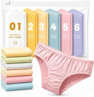 使い捨てパンツ コットン 綿100% 個包装 入院 ショーツ M～XXXL 6枚セット (ロイヤルマゼンタ, XL)