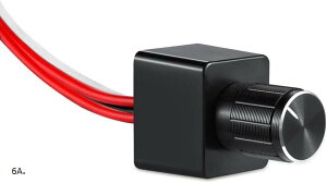 DC 12V ������ 12�{���g ���[�^���[�����X�C�b�` RV �{�[�g �g���b�N LED �Ɩ� �n���Q�� ���M�� �X�g���b�v���C�g ��i 6A (6A�B)