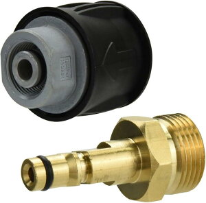 互換品AINetJP ケルヒャーK2互換 Premium クイックカップリング 高圧洗浄機 アクセサリー 接続パーツ 耐久性(ブラック、ゴールド)