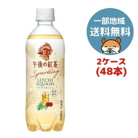キリン 午後の紅茶 Sparkling ライチスカッシュ 500ml 48本(2ケース)
