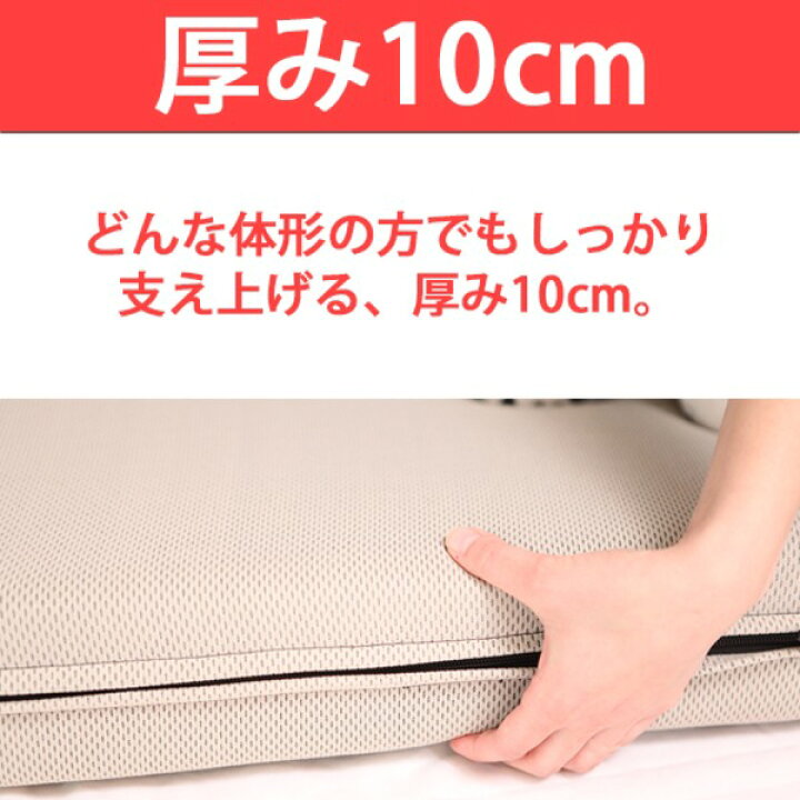 楽天市場】高反発マットレス 【シングル 厚さ10cm ミッドブルー】 高 