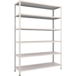 TRUSCO �g���X�R �y�ʒI ���I�{���g���X�^1500X450X2100 6�i �l�I�O���[ L75X16 �g���i �g���ݒu�s��(����s��)�y���������z