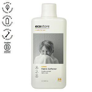 ecostore ファブリックソフナー シトラス 1L エコストア 柔軟剤 洗濯用品 肌にやさしい 天然 植物由来 敏感肌 低刺激