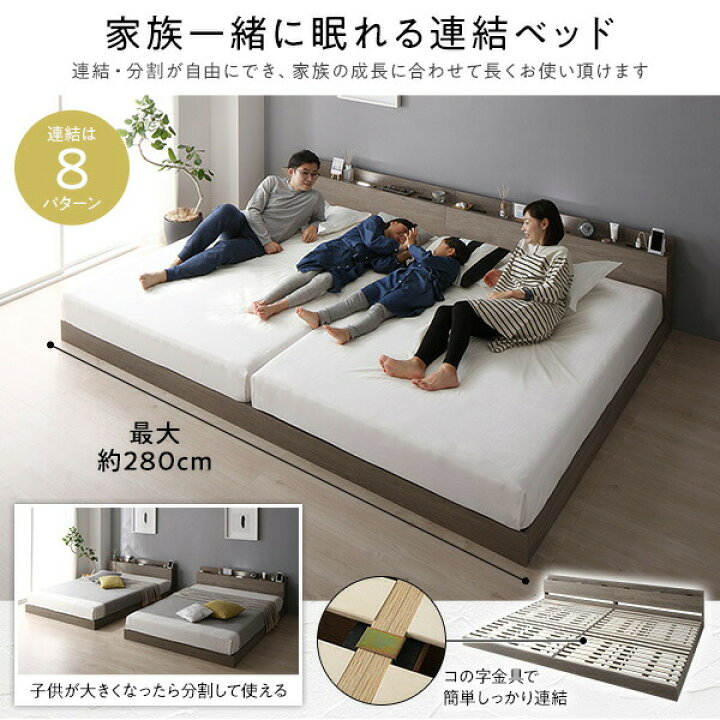 楽天市場】ベッド ローベッド セミダブル ベッドフレームのみ 