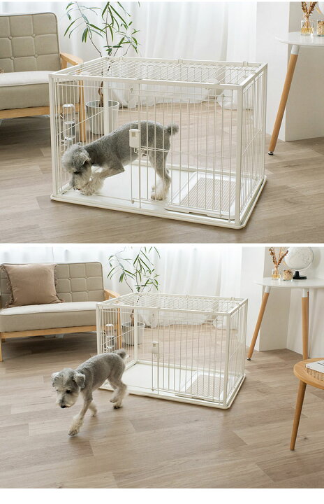 楽天市場】リッチェル 犬用 サークル ケージ 屋根面付き 90×60cm 高さ 