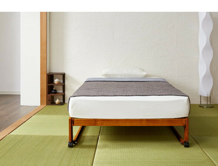 楽天市場】中居木工 日本製 折りたたみ すのこ ベッド ひのき ロー 