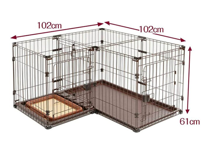 楽天市場】ペティオ サークル ケージ 小屋 犬用 トイレのしつけが 
