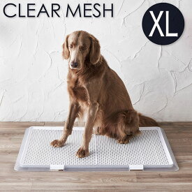 ボンビアルコン ペットレー クリアメッシュ XL 約94×64cm スーパーワイドサイズ対応 薄型 低床式 トイレ 犬用トイレ 半透明 クリア 中型犬 大型犬 多頭飼い ボンビ【送料無料】