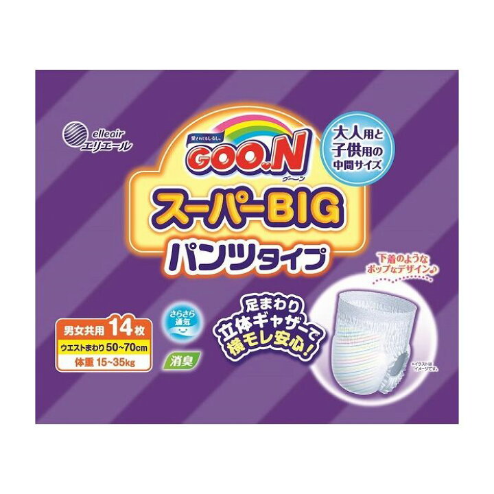 楽天市場】【6個セット】 大王製紙 グ~ン スーパーBIG パンツタイプ