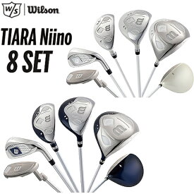 【初心者おすすめセット！】TIARA Niino 8SET レディース クラブ8本セット（1W・4W・U6・#7・#9・PW・SW・PT）ティアラ ニーノウイルソン WILSONSTAFFカーボンシャフト ウッド・パターヘッドカバー付あす楽【ゴルフ】