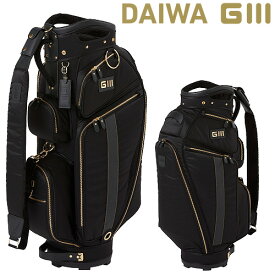 【2024モデル】ダイワ Glll キャディバッグ GB0424ナイロン×牛革×ポリエステルDAIWA グローブライド G3ジースリー Caddie Bag9.0型 4.1kg 47インチ対応メンズ 男性 キャディーバッグ【送料無料】【ゴルフ】