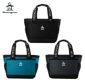 ファブリックカートバッグMG5STT41Mマンシングウェア Munsingwear 約35(底部25cm)×21.5×13(cm)ポリエステル 合成皮革(PU加工)トート ラウンドバッグ男性 メンズ 2025春夏 25SS あす楽【送料無料】【ゴル