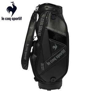 2025秋冬【ルコックスポルティフ】大口径 アーカイブデザインキャディバッグ LG5FCB01M4.0kg/9.5型/6分割/47インチ対応合成皮革(PU加工)合成皮革(PVC加工)lecoqsportif メンズ 男性ネームプレート