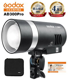 ＼楽天上位1%の安心優良ストア／【あす楽 即納】Godox AD300Pro バッテリー別売り PSE取得 充実サポート 300W 3000-6000K LEDモデリングランプ 1/8000 HSS 2.4G フラッシュ ストロボ ライト【日本正規代理店/1年保証/日本語説明書付/安心の延長サポート有】