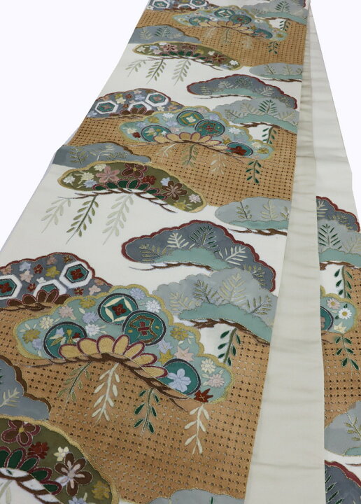 楽天市場】【訳アリ特価】【汕頭刺繍入】未仕立て 袋帯【新古品・未 