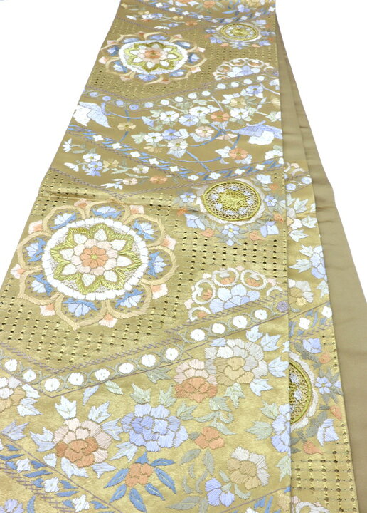 楽天市場】【蘇州・汕頭刺繍】未仕立て 袋帯◇六通【新品】マットな 