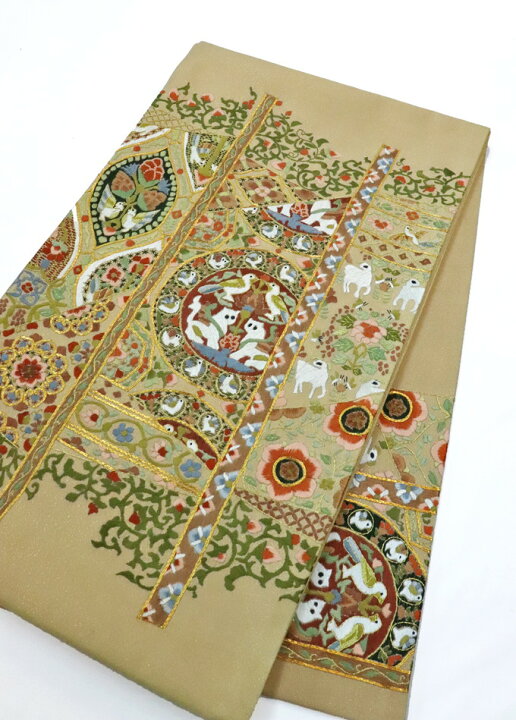 楽天市場】【相良刺繍・蘇州刺繍入】未仕立て 袋帯【新古品・未使用品 