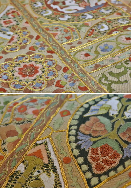 楽天市場】【蘇州刺繍入】未仕立て 袋帯【新古品・未使用品】クリーム 
