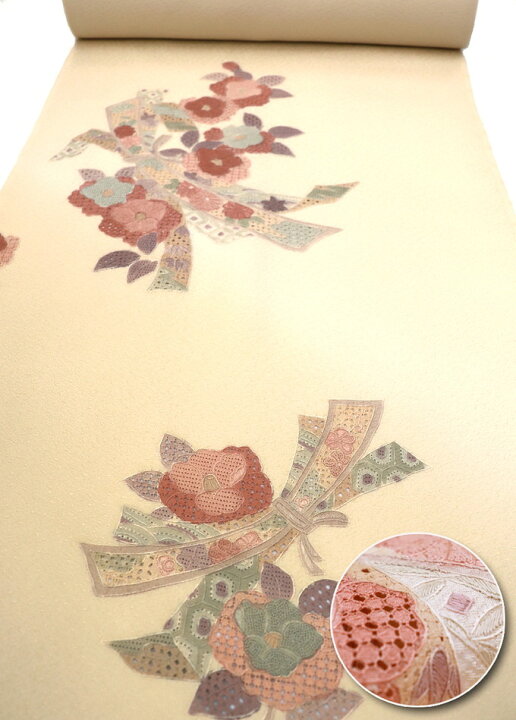 楽天市場】【中国伝統工芸 汕頭刺繍】反物 附下◇正絹【證書付】薄い 
