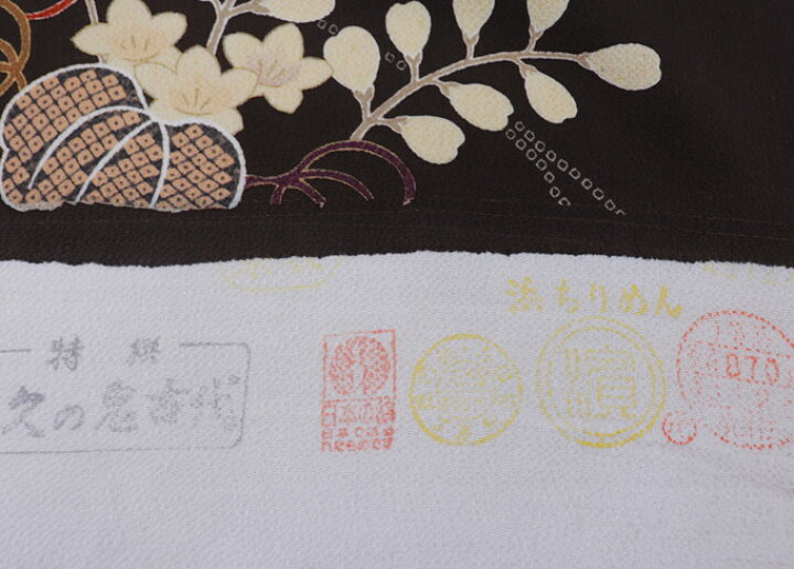 楽天市場】反物◇小紋 着尺【濱ちりめん】南久・鬼古代◇正絹◇濃いめ  