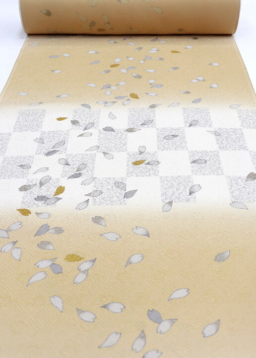 楽天市場】【作家物・落款入】反物◇着尺◇正絹【丹後ちりめん】菜の花  