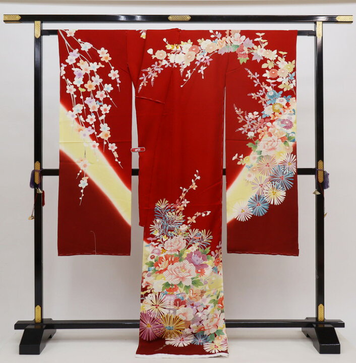 楽天市場】☆【下見OK】未仕立て 新品振袖【手描き京友禅染】【汕頭 